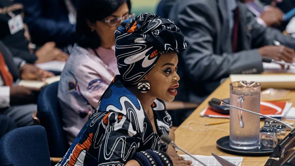 A portrait of Nelson Mandela's granddaughter, who has passed away at 43