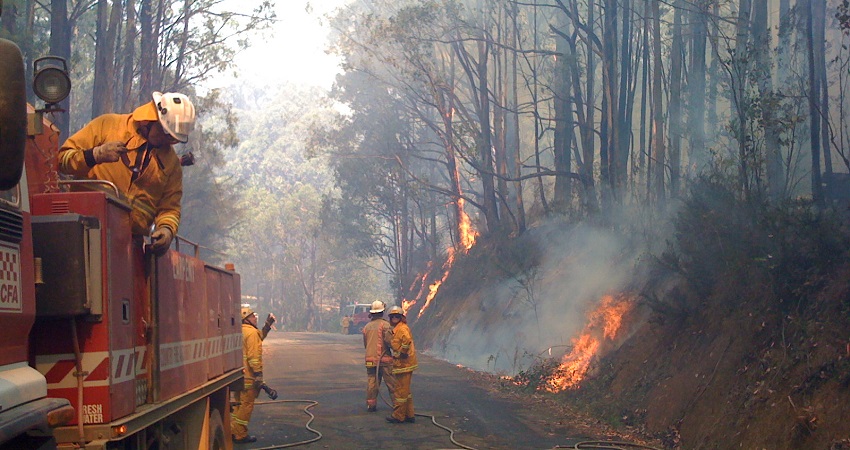 A scorching sun over Sydney, raising bushfire risks